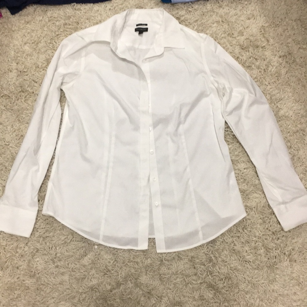 Talbots white button down shirt